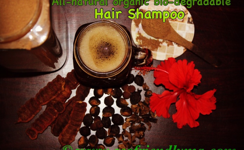 DIY all natural bio degradable hair shampoo